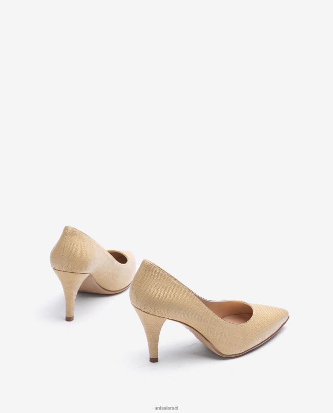 Unisa משאבה תוצרת רפיה חום נשים V2BP21326