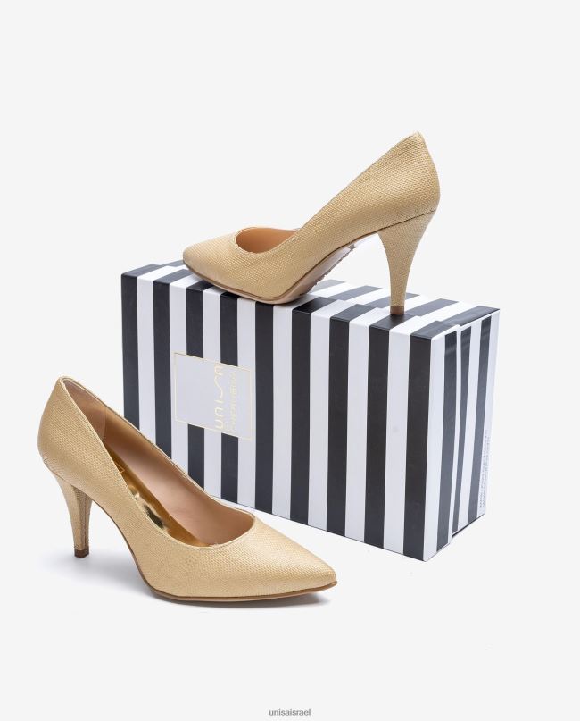 Unisa משאבה תוצרת רפיה חום נשים V2BP21326