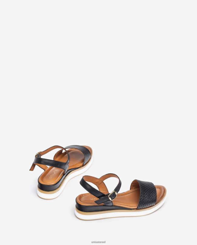 Unisa סנדל עם טריז ספורטיבי שָׁחוֹר נשים V2BP2138