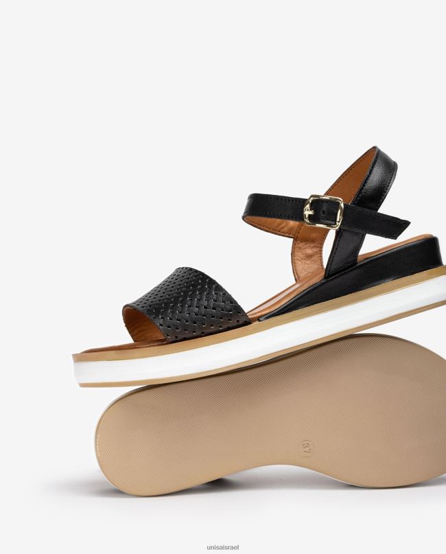 Unisa סנדל עם טריז ספורטיבי שָׁחוֹר נשים V2BP2138