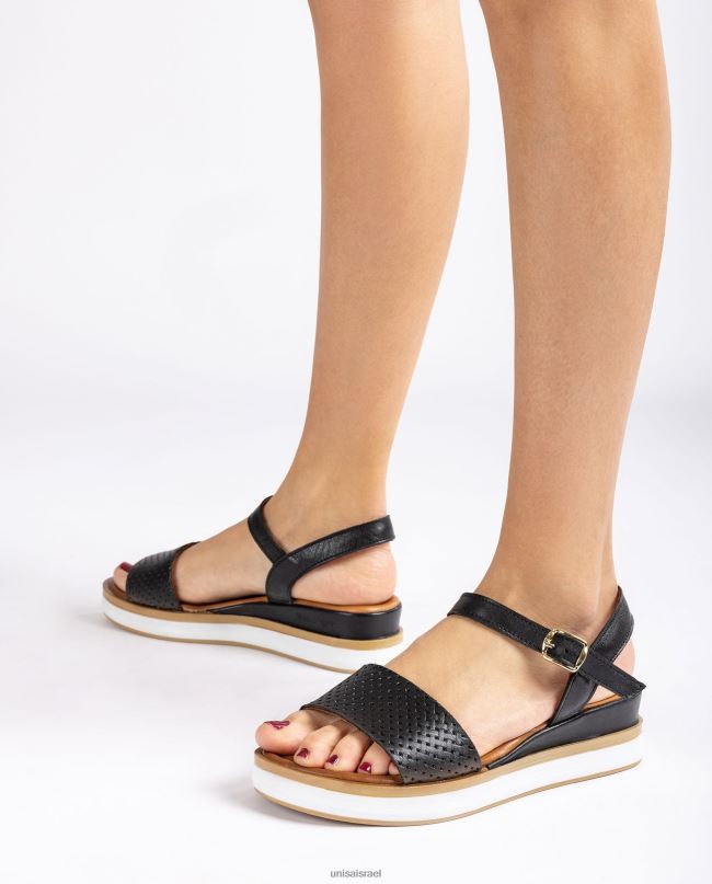 Unisa סנדל עם טריז ספורטיבי שָׁחוֹר נשים V2BP2138