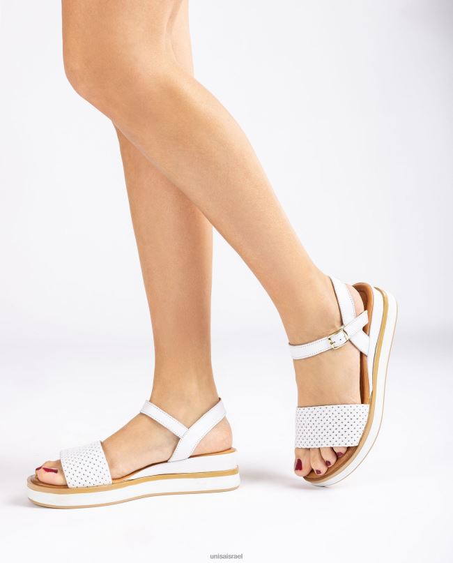 Unisa סנדל עם טריז ספורטיבי לבן נשים V2BP2140