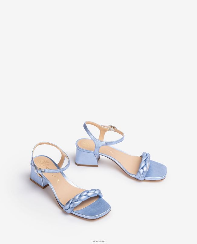 Unisa סנדל עם רצועה קלועה כְּחוֹל נשים V2BP2142
