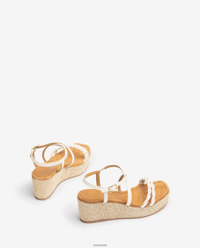 Unisa סנדל עם עקב בלוק ורצועות ספירלה אופנה נשים V2BP2159