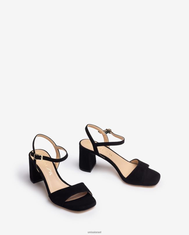 Unisa סנדל סוליה מרובעת שָׁחוֹר נשים V2BP2205