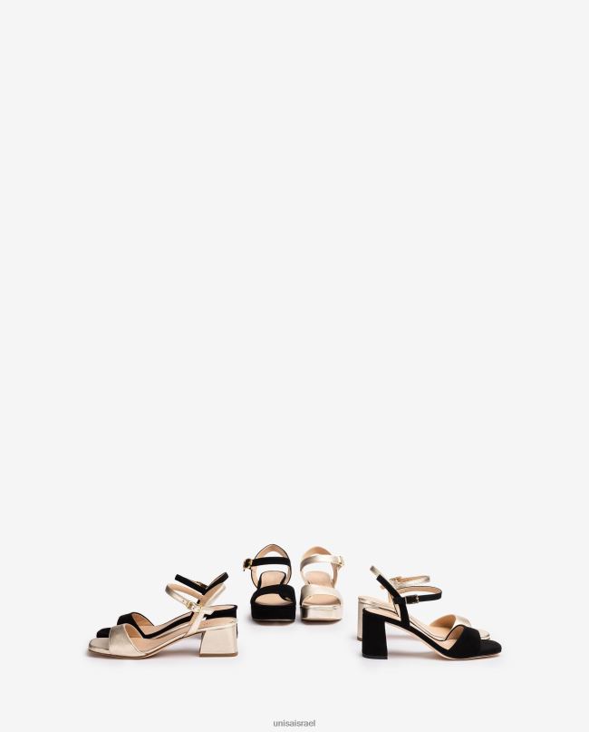 Unisa סנדל סוליה מרובעת שָׁחוֹר נשים V2BP2205