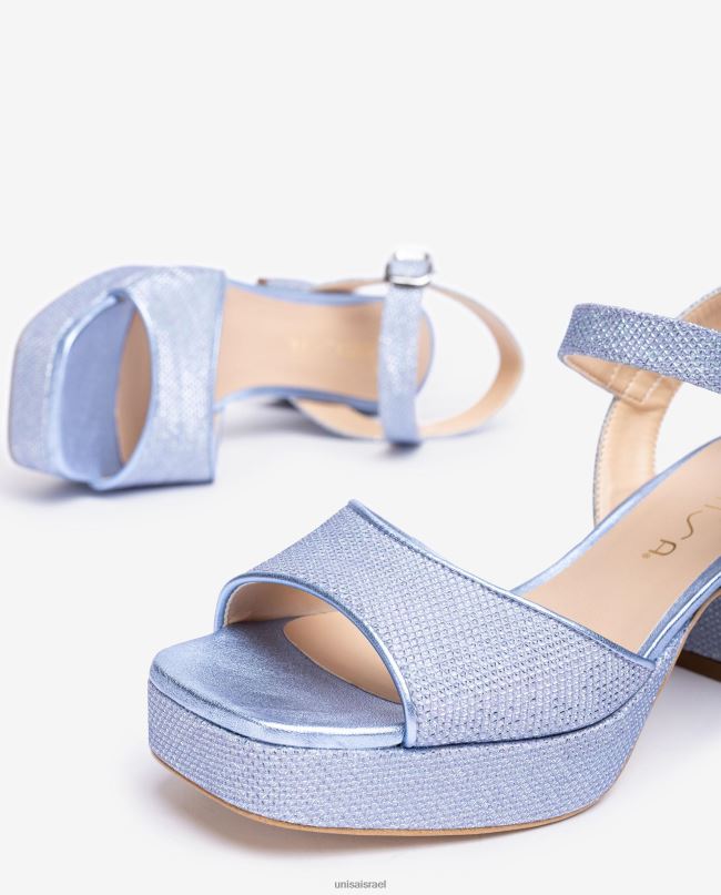 Unisa סנדל עם עקב ופלטפורמה כְּחוֹל נשים V2BP2211