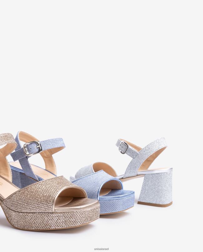 Unisa סנדל עם עקב ופלטפורמה בְּרוֹנזָה נשים V2BP2212