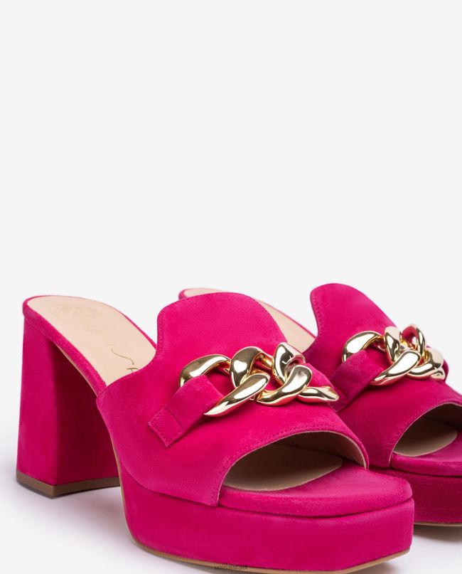 Unisa סנדל זמש עם שרשרת וָרוֹד נשים V2BP2221