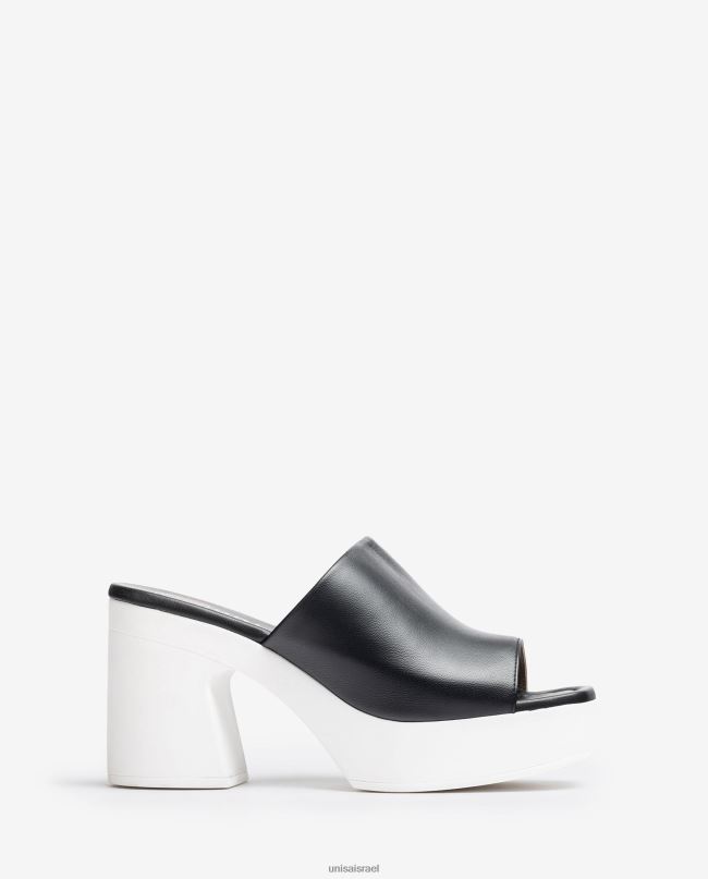 Unisa סנדל ערפד רחב עם עקב בלוק שָׁחוֹר נשים V2BP2235