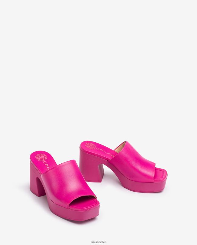 Unisa סנדל ערפד רחב עם עקב בלוק וָרוֹד נשים V2BP2236