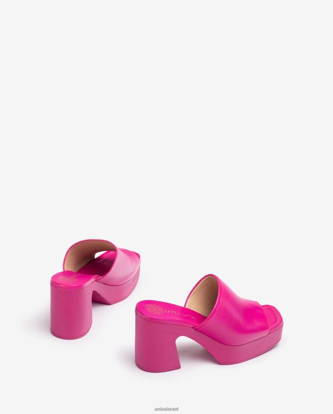 Unisa סנדל ערפד רחב עם עקב בלוק וָרוֹד נשים V2BP2236