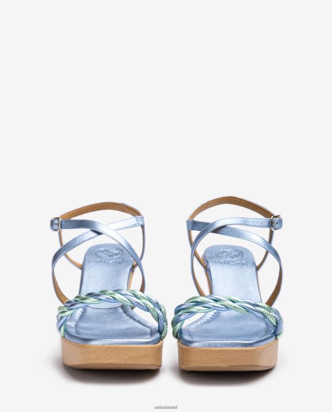 Unisa סנדל טריז מעור אפקט מתכתי כְּחוֹל נשים V2BP2245