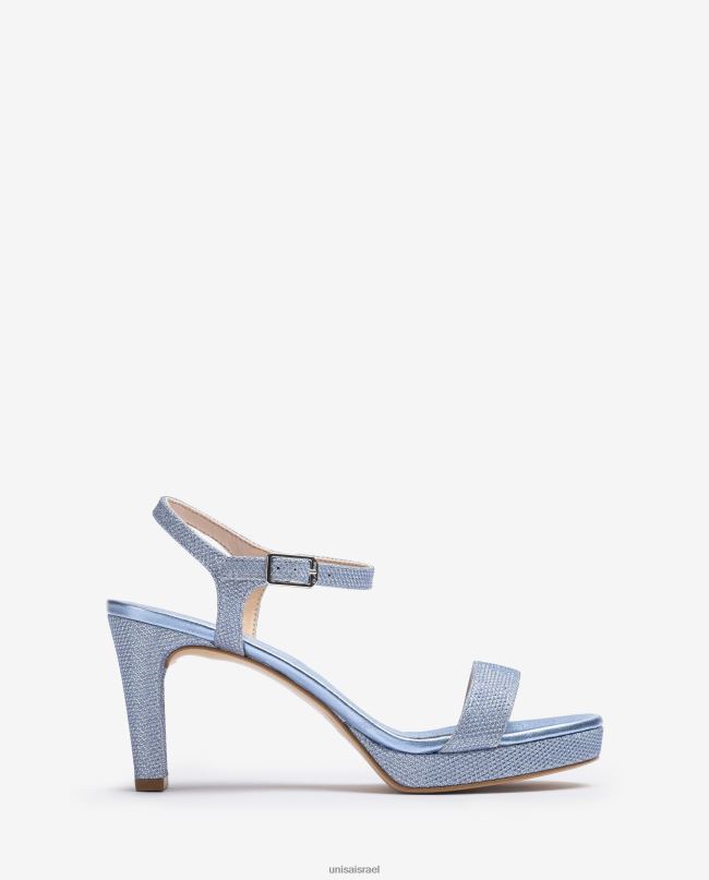 Unisa סנדל בד מבריק כְּחוֹל נשים V2BP2272
