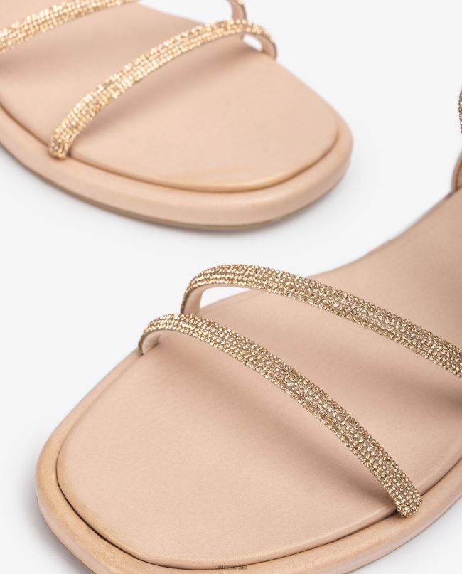 Unisa סנדל שטוח עם נצנצים וָרוֹד נשים V2BP227