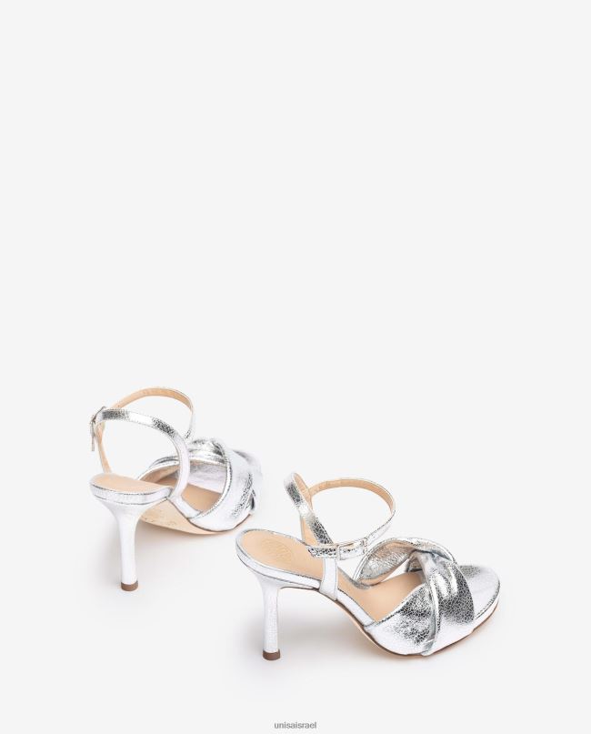 Unisa סנדל עם עקבים גבוהים מוצלבים כסף נשים V2BP2288