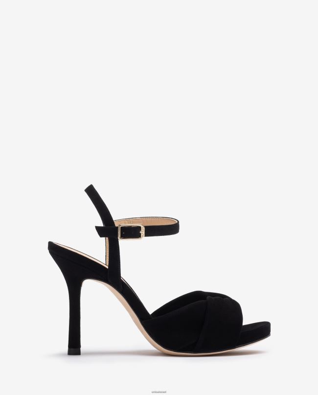 Unisa סנדל עם עקבים גבוהים מוצלבים שָׁחוֹר נשים V2BP2289