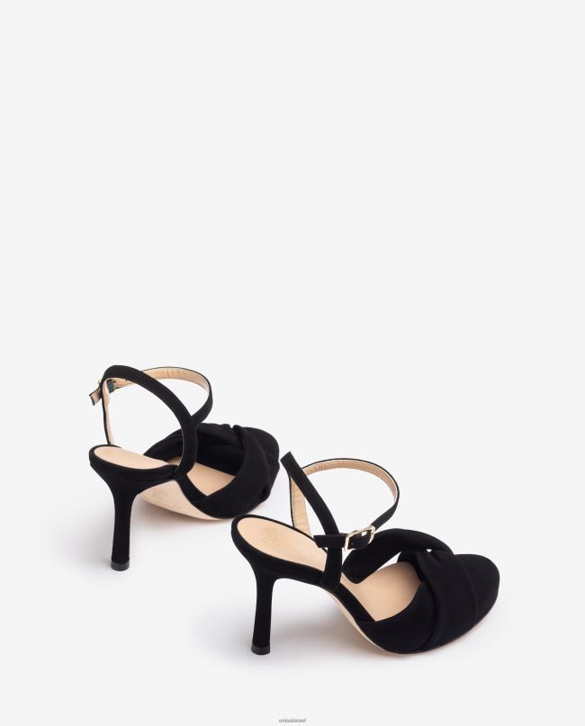 Unisa סנדל עם עקבים גבוהים מוצלבים שָׁחוֹר נשים V2BP2289