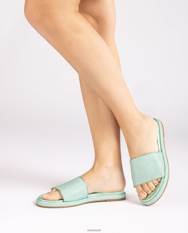 Unisa סנדל שטוח עם ערפד רחב כְּחוֹל נשים V2BP229