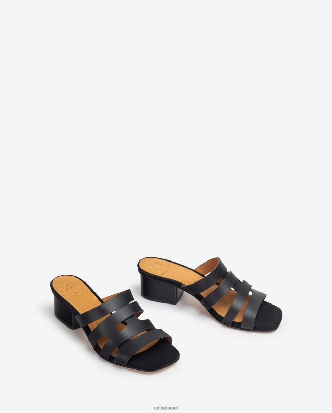 Unisa סנדל ערפד רחב עם נקבים דקורטיביים שָׁחוֹר נשים V2BP2303