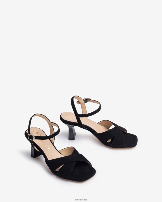 Unisa סנדל רצועה מוצלבת שָׁחוֹר נשים V2BP2312