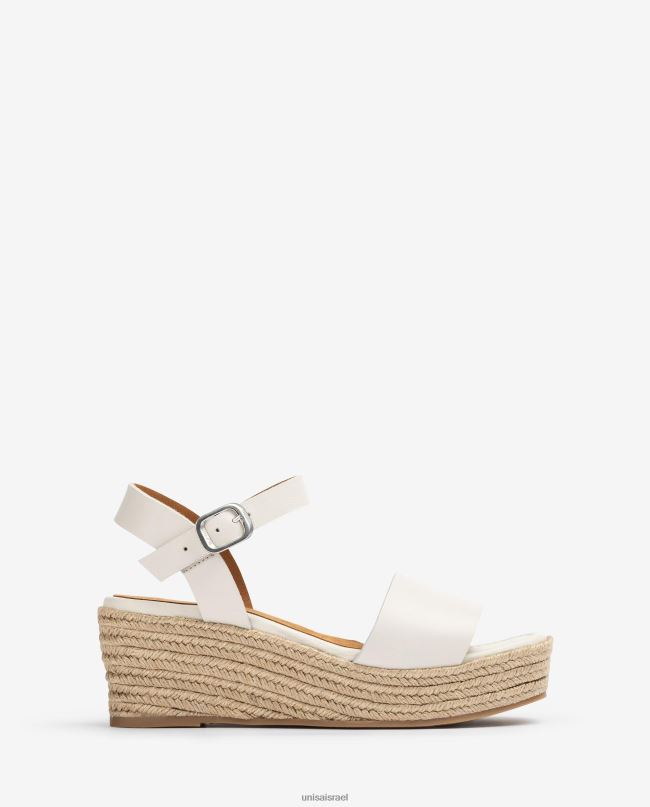 Unisa סנדל בלוק יוטה לבן נשים V2BP2331
