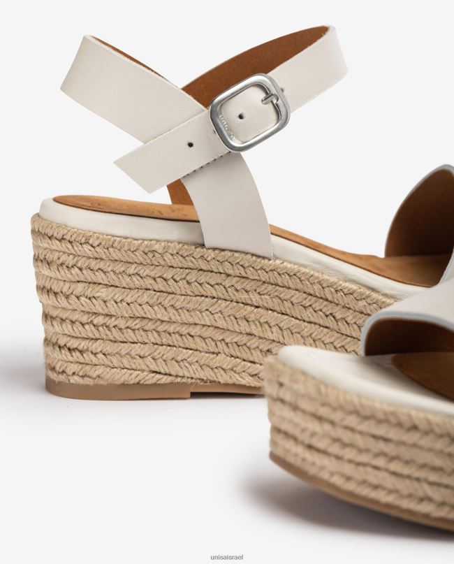 Unisa סנדל בלוק יוטה לבן נשים V2BP2331