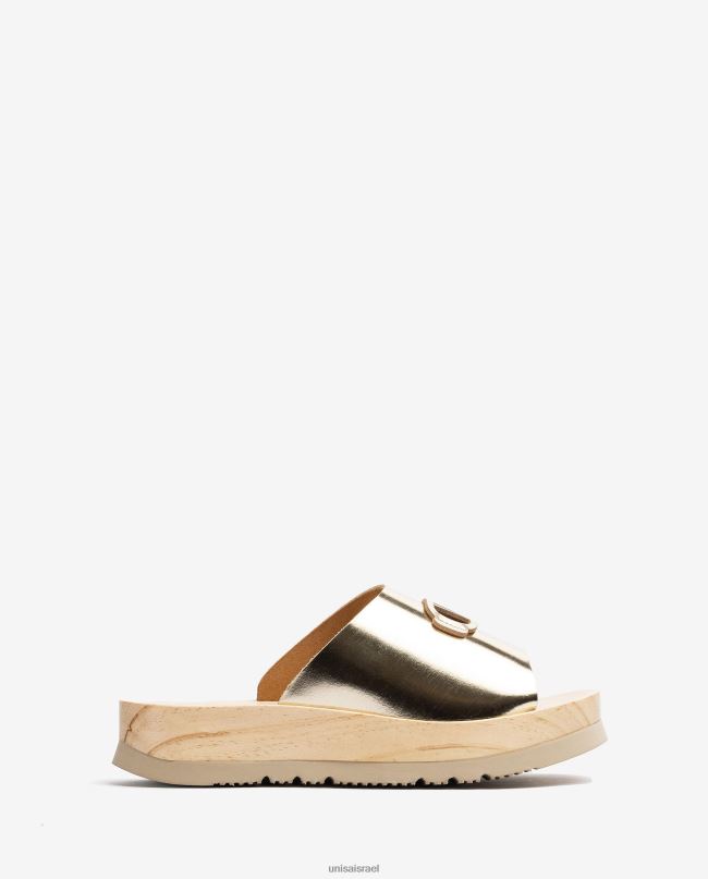 Unisa סנדל עם סוליית אפקט עץ אופנה נשים V2BP2336