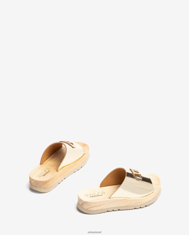 Unisa סנדל עם סוליית אפקט עץ אופנה נשים V2BP2336