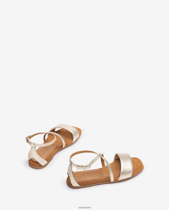 Unisa סנדל בגימור עור מתכתי מְעוּדָן נשים V2BP2340