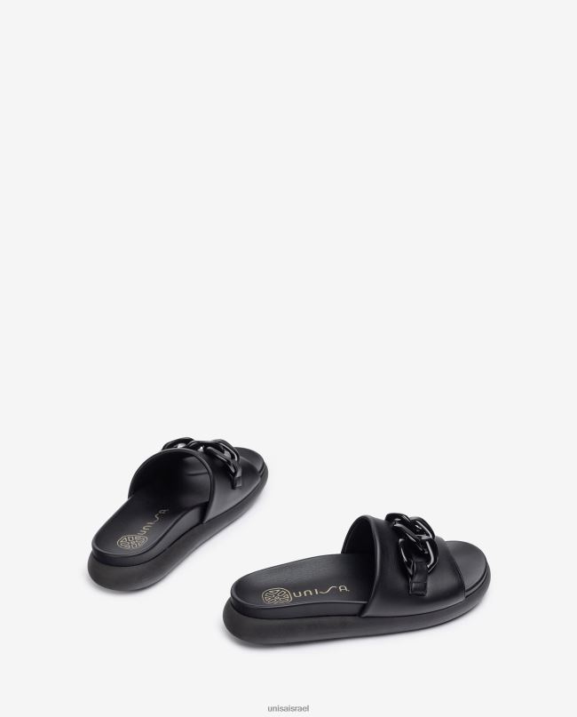 Unisa כפכפים עם שרשרת שָׁחוֹר נשים V2BP2346