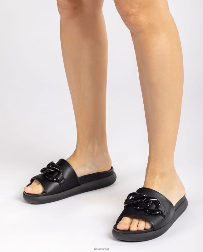 Unisa כפכפים עם שרשרת שָׁחוֹר נשים V2BP2346