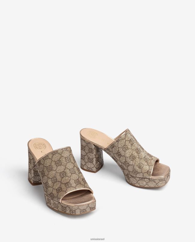 Unisa סנדלי בד מרובע אופנה נשים V2BP2355