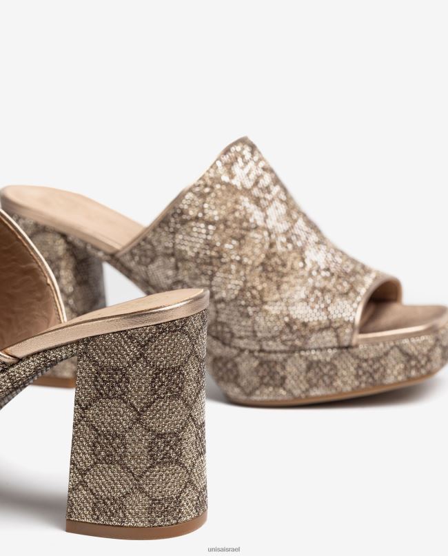Unisa סנדלי בד מרובע אופנה נשים V2BP2355