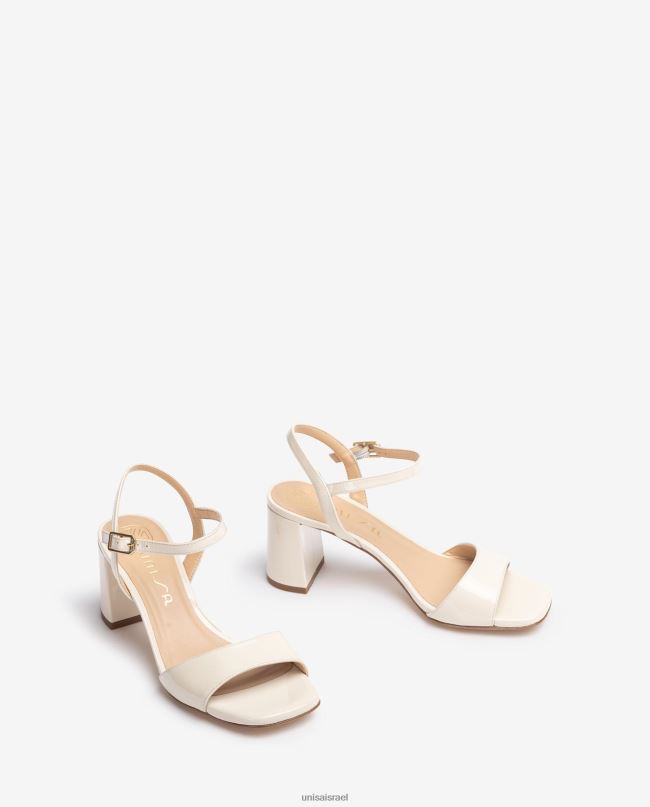 Unisa סנדל סוליה מרובעת לבן נשים V2BP236