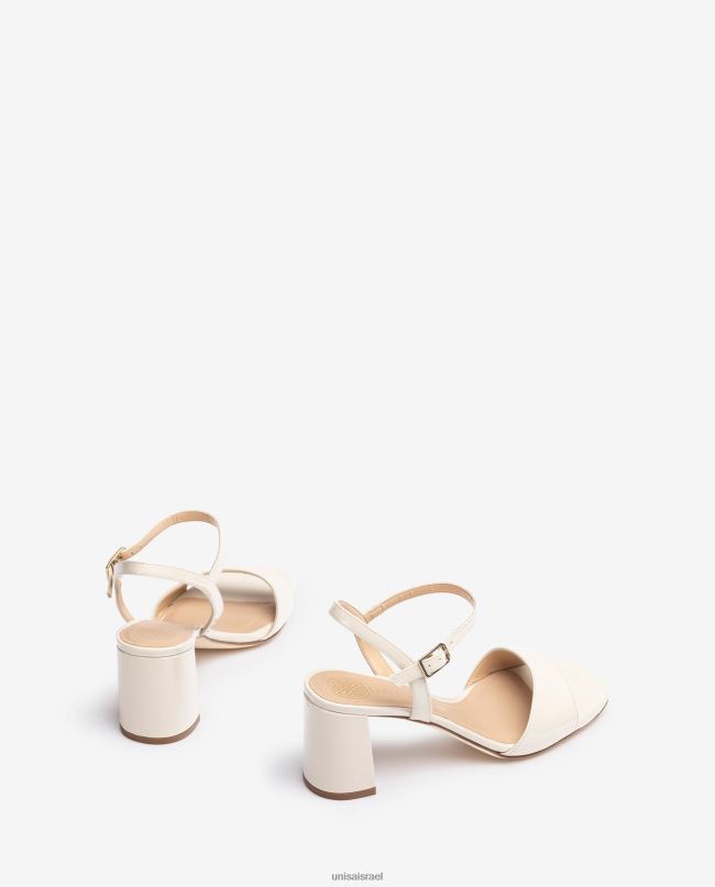 Unisa סנדל סוליה מרובעת לבן נשים V2BP236