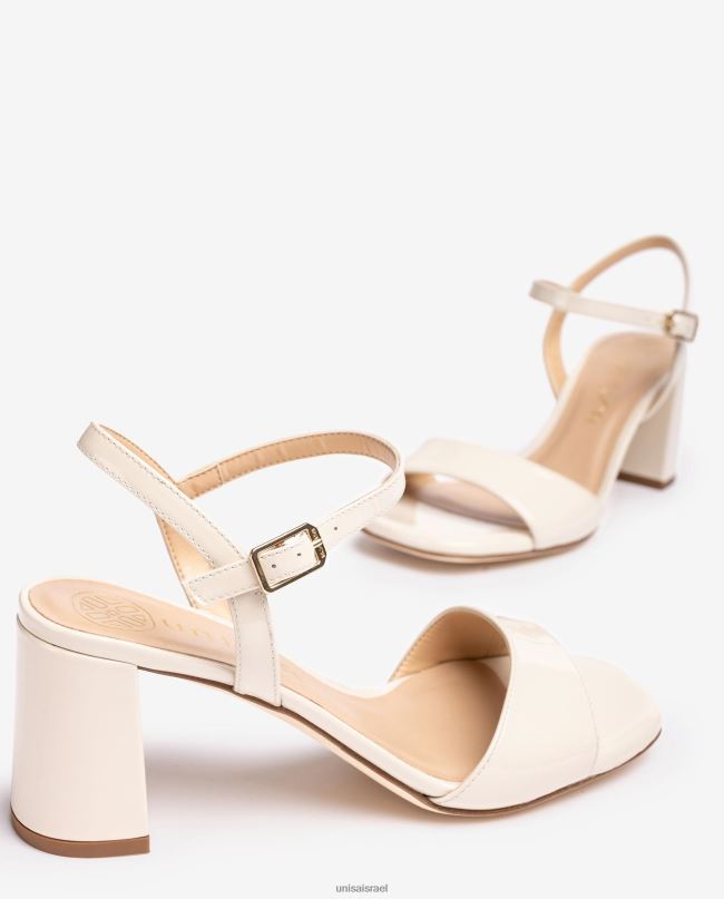 Unisa סנדל סוליה מרובעת לבן נשים V2BP236