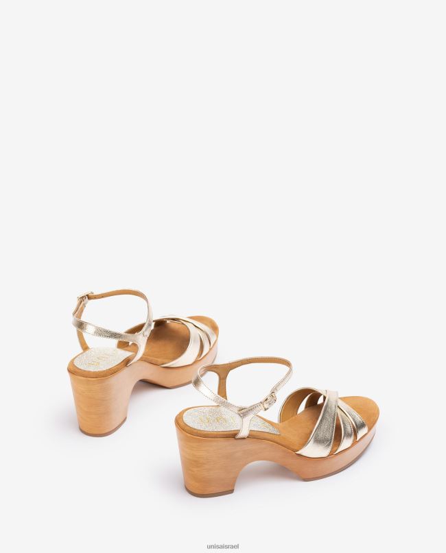 Unisa סנדלי בלוק עור אופנה נשים V2BP2371