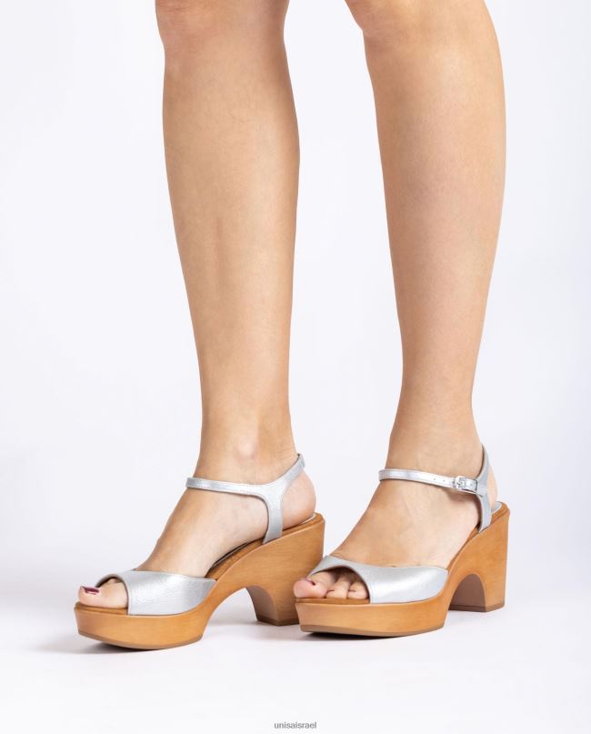 Unisa סנדל מתכתי חצי טריז אופנה נשים V2BP2378