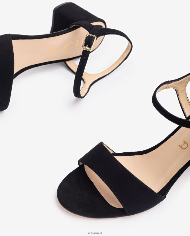 Unisa סנדלי זמש עם עקב רחב אופנה ילדים V2BP2379