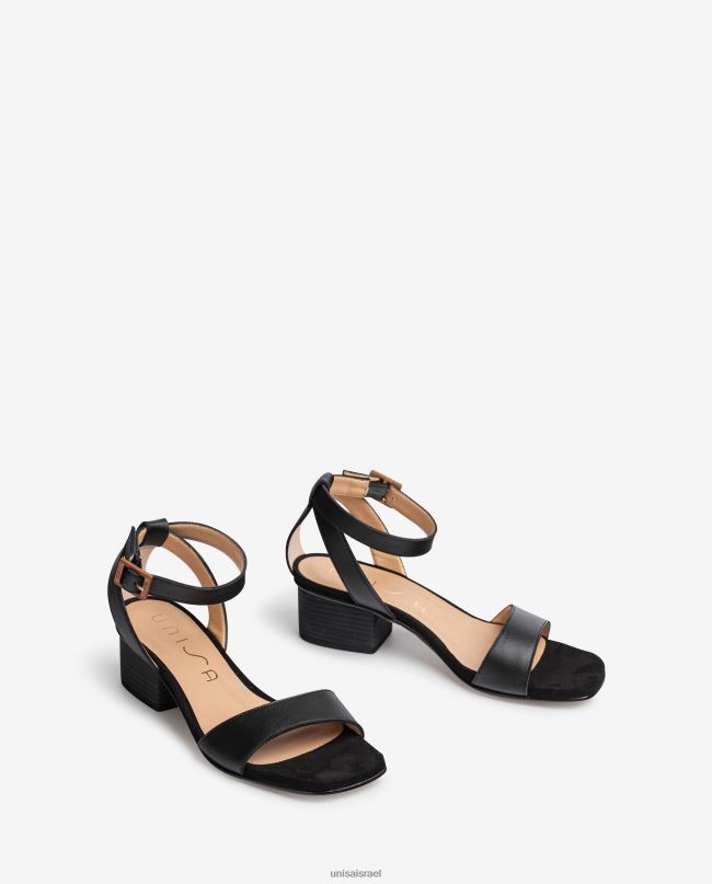 Unisa סנדלי עקב רחבים שָׁחוֹר נשים V2BP2381