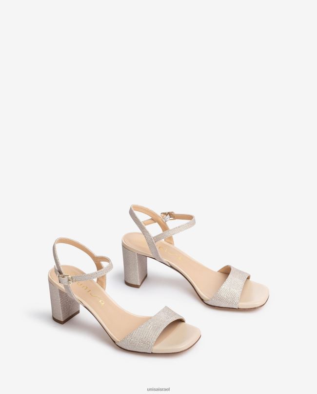 Unisa סנדלי אצבע מרובעת זהב נשים V2BP2394