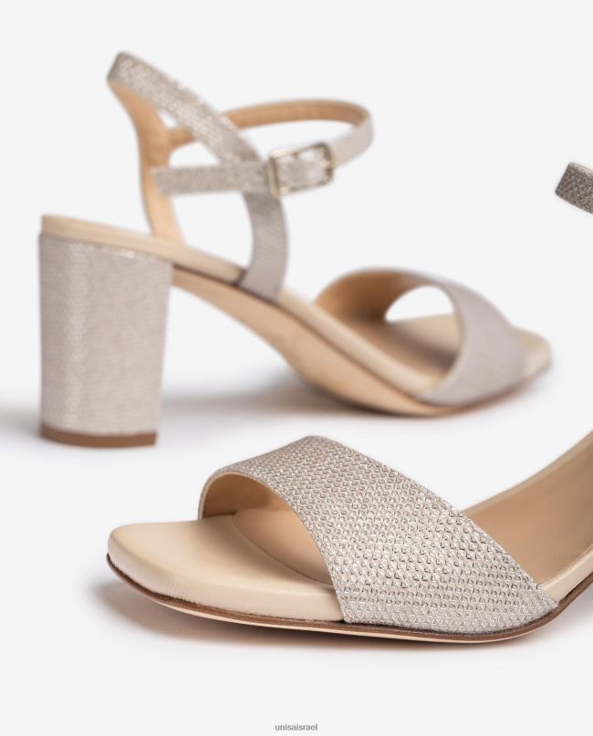 Unisa סנדלי אצבע מרובעת זהב נשים V2BP2394