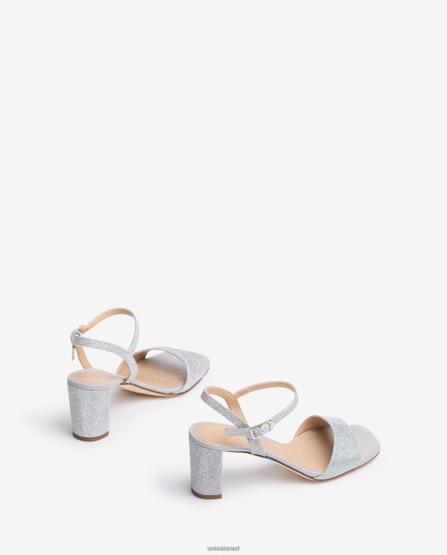 Unisa סנדלי אצבע מרובעת כסף נשים V2BP2395
