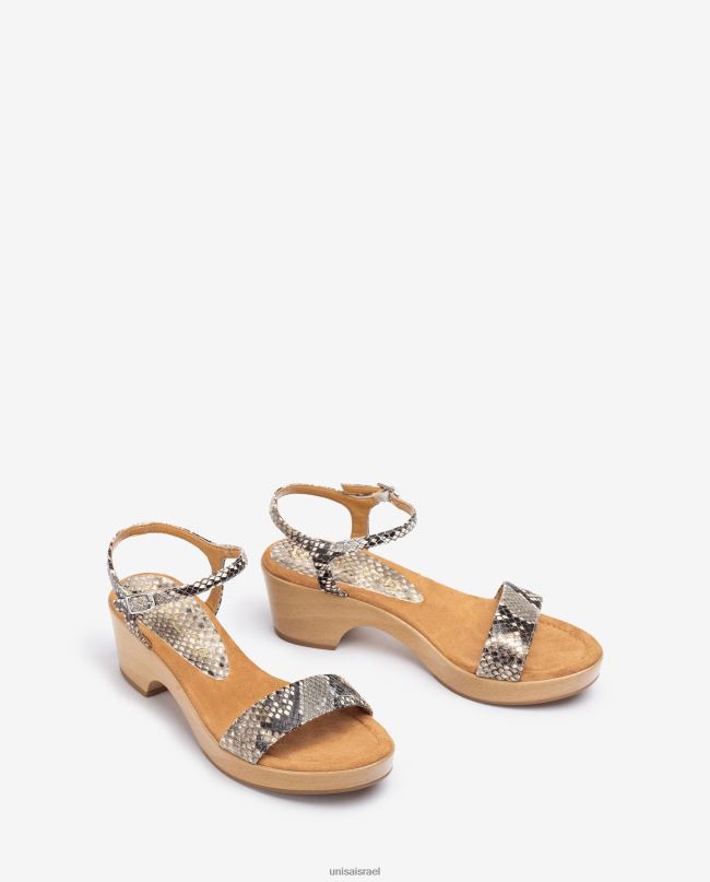 Unisa סנדל בלוק עור אקזוטי מְעוּדָן נשים V2BP2400