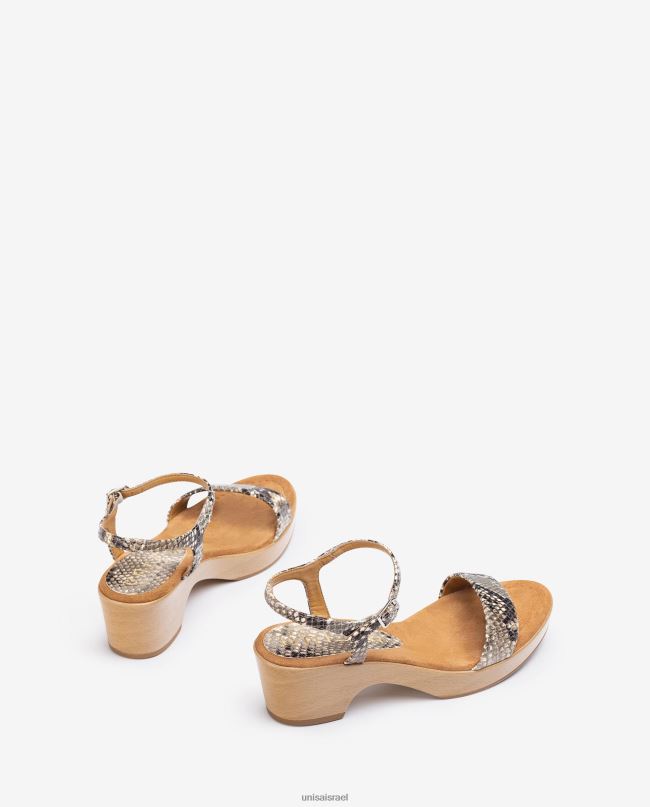 Unisa סנדל בלוק עור אקזוטי מְעוּדָן נשים V2BP2400