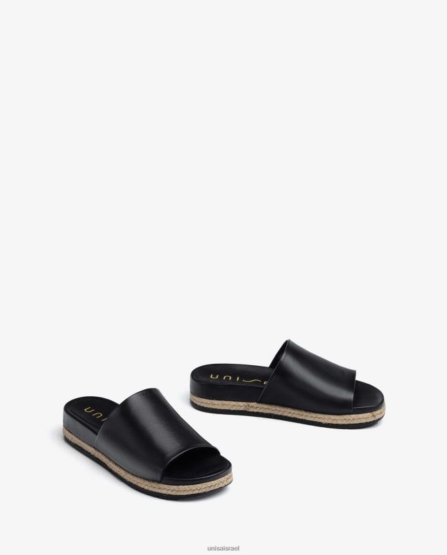 Unisa סנדלי עור ויוטה שָׁחוֹר נשים V2BP2424