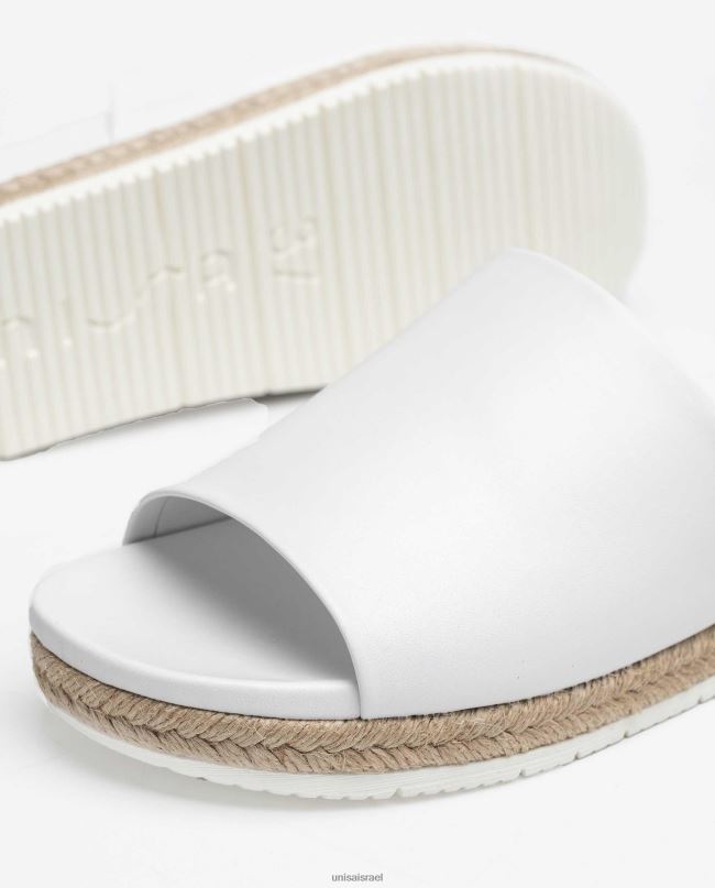 Unisa סנדלי עור ויוטה לבן נשים V2BP2425