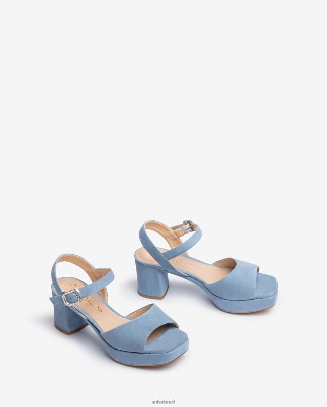 Unisa סנדל זמש עם אבזם כְּחוֹל נשים V2BP2437