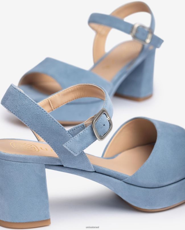 Unisa סנדל זמש עם אבזם כְּחוֹל נשים V2BP2437